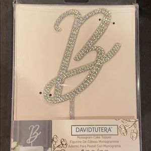 Letter B monogram cake topper